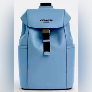 Coach Racer Pack Sky Blue with Black Accents; New in Excellent Condition. NWT